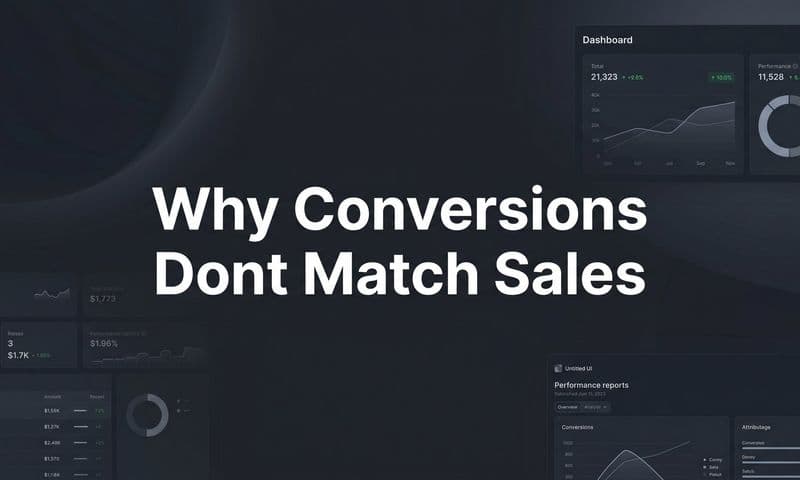 Why Conversions Don't Match Sales: The Attribution Gap Explained