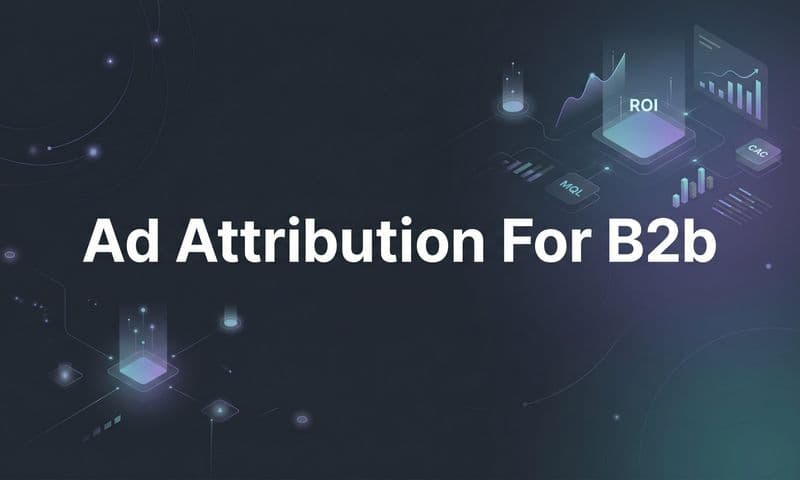 Ad Attribution for B2B: How to Track Which Ads Actually Drive Revenue