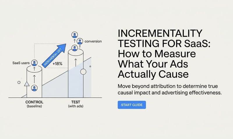 Incrementality Testing for SaaS: How to Measure What Your Ads Actually Cause