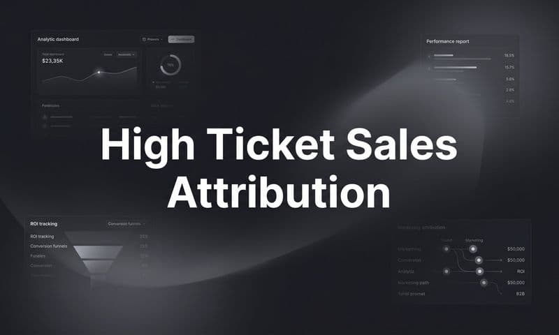 High Ticket Sales Attribution: How to Track What Actually Closes Deals